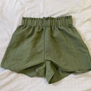 Olive Green Women's Shorts